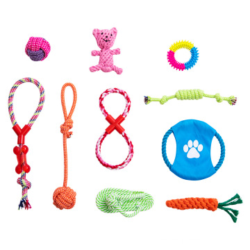 Toyos para manchas Pet Toys10Set Small Dog Training Toys Factory Supplies de mascotas al por mayor